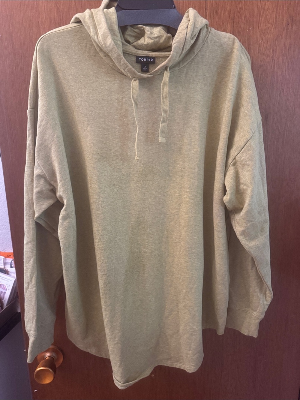 torrid Olive Green Lightweight Hoodie Sweatshirt